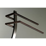 Edenscape 33-11/16 Inch Freestanding Pedestal 2-Tier Towel Rack