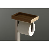 Edenscape Freestanding Toilet Paper Holder with Storage Shelf