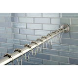 Edenscape 60-Inch to 72-Inch Adjustable Shower Curtain Rod with Rings Combo