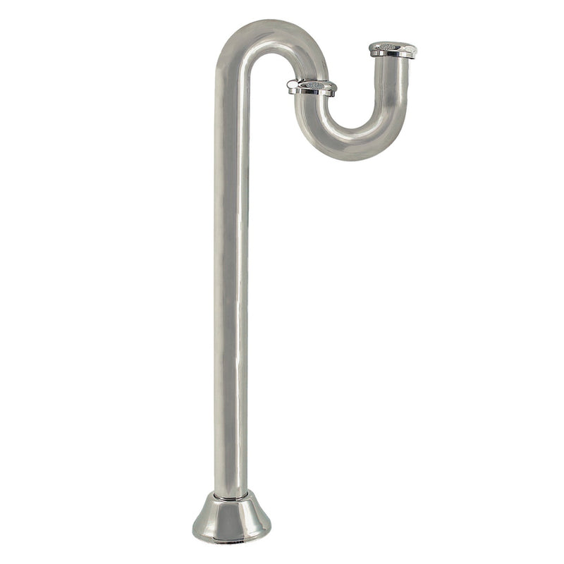 Vintage 1-1/4 Inch Brass S-Trap, 18 Gauge