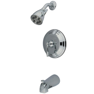 Restoration Single-Handle 3-Hole Wall Mount Tub and Shower Faucet