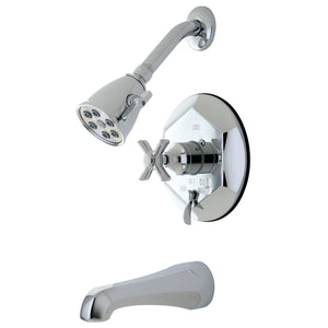 Millennium Two-Handle 3-Hole Wall Mount Tub and Shower Faucet