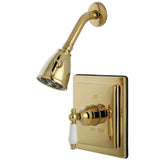 Victorian Single-Handle 2-Hole Wall Mount Shower Faucet