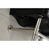 Imperial 36-Inch Ceramic Console Sink with Stainless Steel Legs (8-Inch, 3-Hole)