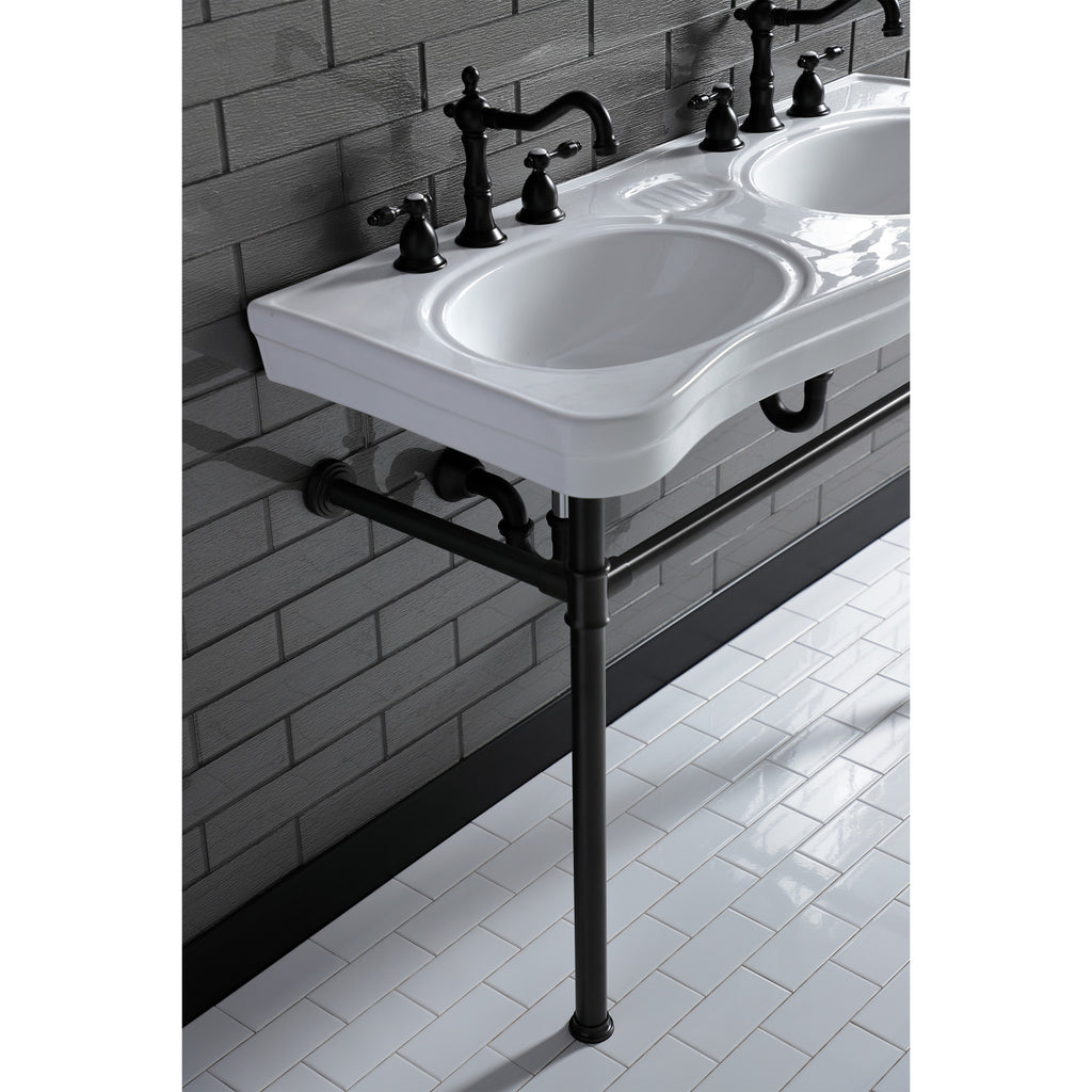 Imperial Stainless Steel Double Bowl Console Sink