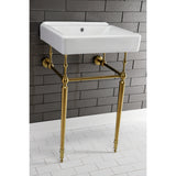 Edwardian Brass Console Sink Legs