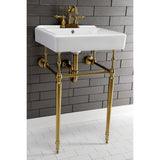 Edwardian Brass Console Sink Legs