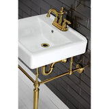 Edwardian Brass Console Sink Legs