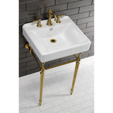 Edwardian Brass Console Sink Legs