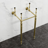 Edwardian Brass Console Sink Legs
