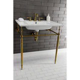 Edwardian Brass Console Sink Legs