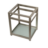 Kingston Commercial Steel Console Sink Base with Glass Shelf