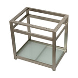 Kingston Commercial Steel Console Sink Base with Glass Shelf