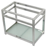 Kingston Commercial Steel Console Sink Base with Glass Shelf