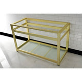 Kingston Commercial Steel Console Sink Base with Glass Shelf