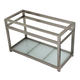 Kingston Commercial Steel Console Sink Base with Glass Shelf