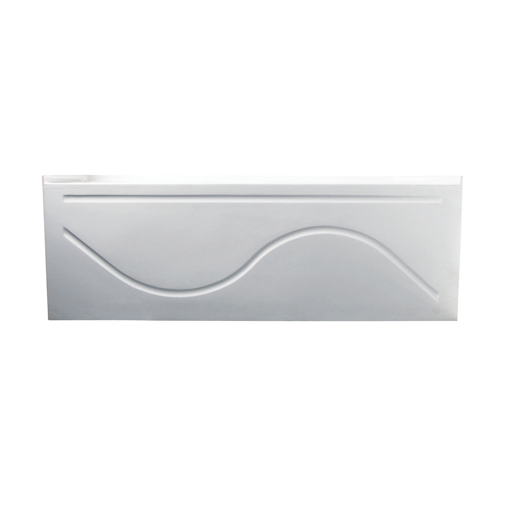 Aqua Eden 60-Inch Acrylic Anti-Skid 3-Wall Alcove Tub with Left Hand Drain Hole