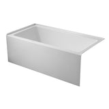 Oriel 60-Inch Anti-Skid Acrylic Alcove Tub with Right Hand Drain Hole