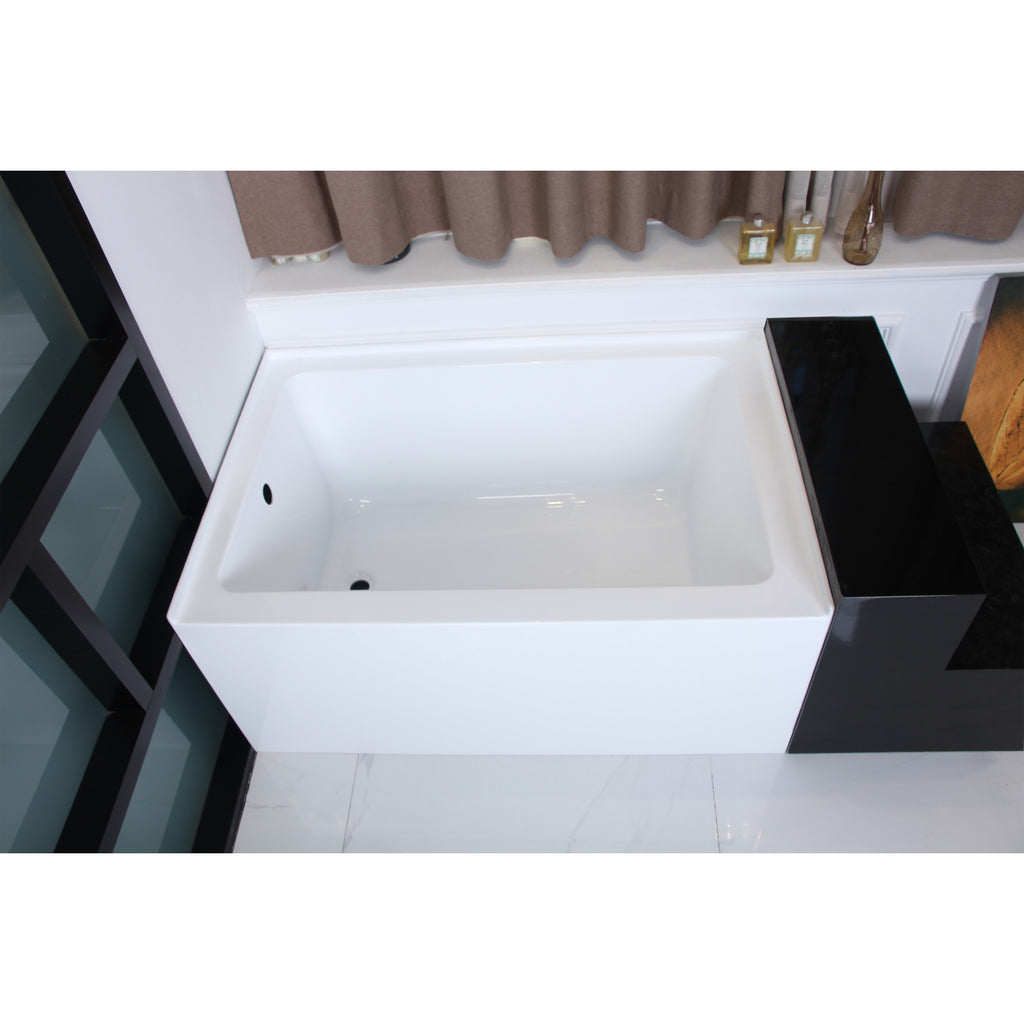 Ambry 48-Inch Alcove Tub with Left Hand Drain Hole