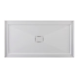 Dominica 60-Inch x 32-Inch Acrylic Single Threshold Shower Base with Center Drain