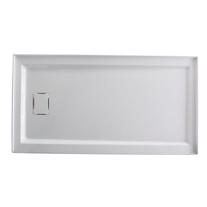 Dominica 60-Inch x 32-Inch Acrylic Single Threshold Shower Base with Left Hand Drain