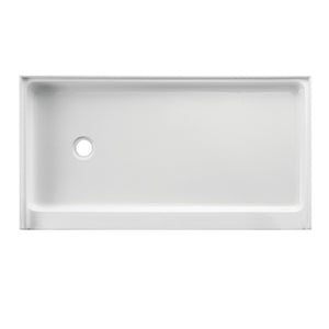 Bonaire 60-Inch x 32-Inch Anti-Skid Acrylic Shower Base with Left Hand Drain