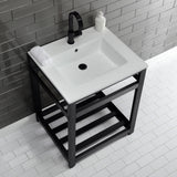 Fauceture 25-Inch Ceramic Console Sink Set