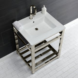 Fauceture 25-Inch Ceramic Console Sink Set