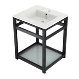 Fauceture 25-Inch Ceramic Console Sink Set