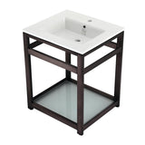 Fauceture 25-Inch Ceramic Console Sink Set