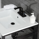 Fauceture 25-Inch Ceramic Console Sink Set