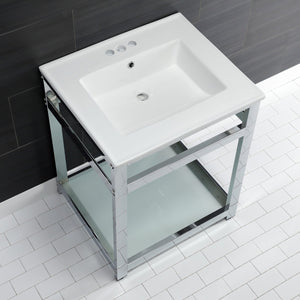 Quadras 25-Inch Ceramic Console Sink Set