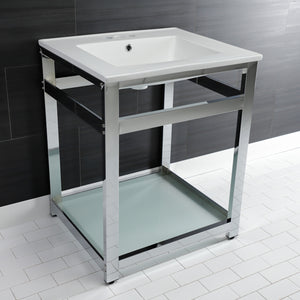 Quadras 25-Inch Ceramic Console Sink Set