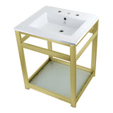 Fauceture 25-Inch Ceramic Console Sink Set