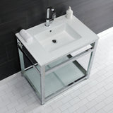 Fauceture 31-Inch Ceramic Console Sink Set