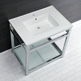 Fauceture 31-Inch Ceramic Console Sink Set