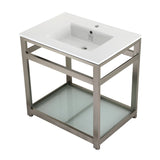 Fauceture 31-Inch Ceramic Console Sink Set