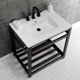 Fauceture 31-Inch Ceramic Console Sink Set