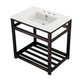 Fauceture 31-Inch Ceramic Console Sink Set