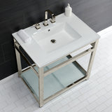 Fauceture 31-Inch Ceramic Console Sink Set