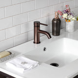 Quadras 37-Inch Ceramic Console Sink with Steel Base and Glass Shelf (1-Hole)